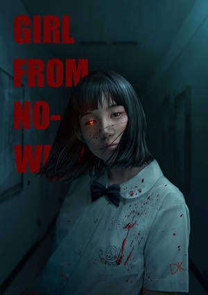 Nanno Blood Splatter Artwork Wallpaper