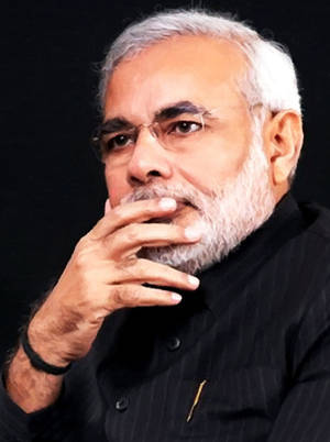 Narendra Modi Black Background Wallpaper