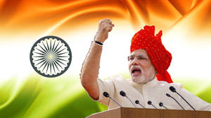 Narendra Modi India Flag Wallpaper