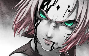 Naruto Anime Sakura Dark Blood Wallpaper