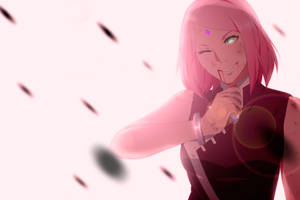 Naruto Anime Sakura Injured Face Wallpaper