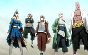 Naruto Characters Five Kage Summit Wallpaper