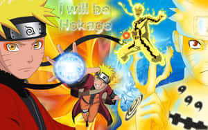 Naruto Confronts The Nine-tails Demon Fox In The Manga Wallpaper