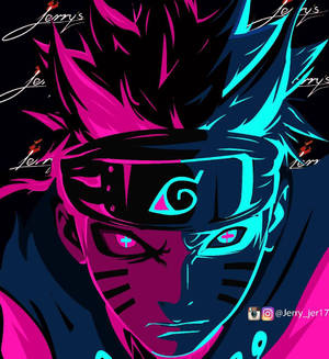 Naruto Cool Pfp Neon Fanart Wallpaper
