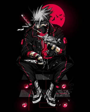 Naruto Drip All Black Clothing Wallpaper