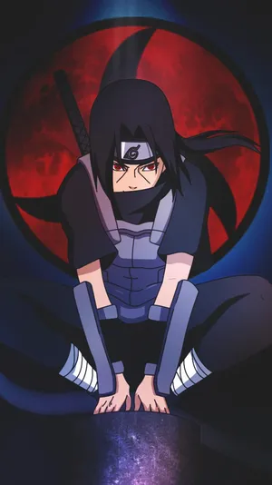 Naruto Itachi Live Crouching Wallpaper