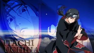 Naruto Itachi Uchiha Doing Akatsuki Hand Signal Wallpaper