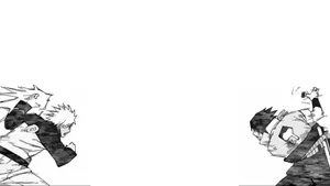 Naruto Shines Bright In His All-white Outfit Wallpaper