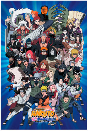 Naruto Shippuden Characters Poster Wallpaper