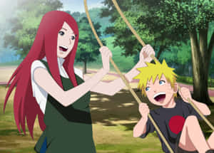 Naruto Swing With Kushina Uzumaki Wallpaper