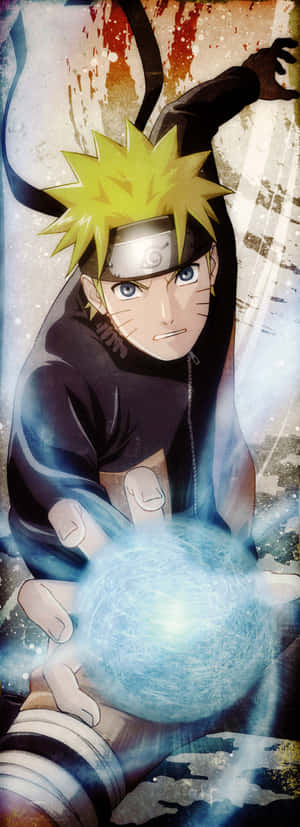 Naruto Unleashing His Rasengan Jutsu Wallpaper