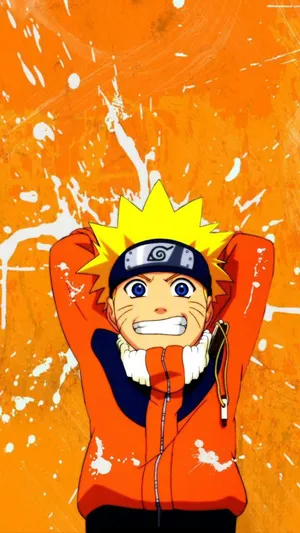 Naruto Uzumaki Excitedi Phone Wallpaper Wallpaper