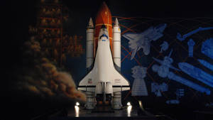 Nasa Houston Rocket Model Wallpaper