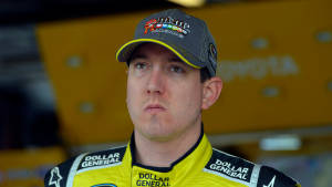 Nascar Champion Kyle Busch With A Blank Stare Wallpaper