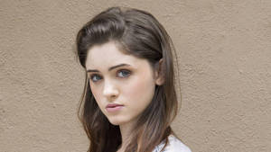 Natalia Dyer Blue Eyes Wallpaper