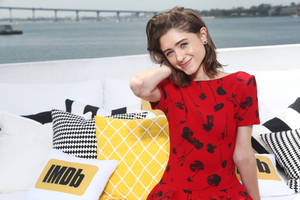 Natalia Dyer Outdoor Pictorial Wallpaper