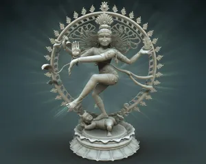 Nataraja Silver Art Wallpaper