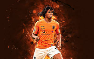 Nathan Ake Representing The Netherlands Wallpaper