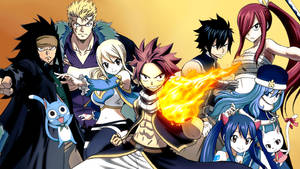 Natsu And Friends Reunited In Fairy Tail Wallpaper