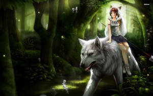 Nature Comes Alive In The Magical Princess Mononoke Wallpaper