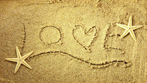 Nature Love Sand Wallpaper