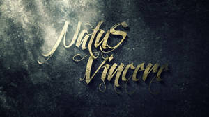 Natus Vincere Classic Calligraphy Wallpaper