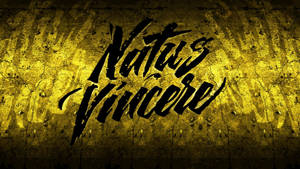 Natus Vincere In Calligraphy Wallpaper