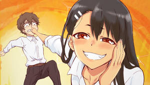 Naughty Nagatoro Toying With Naoto Wallpaper