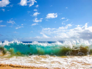 Nauru Sea Waves Wallpaper