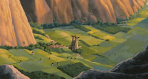 Nausicaä Riding On Her Jet Glide In The Toxic Jungle Wallpaper