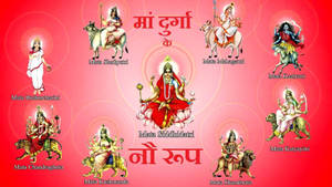 Nav Durga Forms Wallpaper