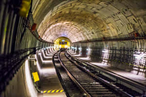 Navigate The City With Metro Public Transportation Wallpaper