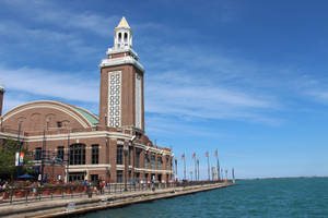 Navy Pier Headhouse Lake Michigan Wallpaper