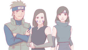 Nawaki, Rin, And Izumi Uchiha Wallpaper