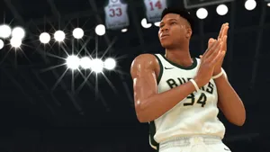 Nba 2k20 Basketball Virtual Game Action Wallpaper
