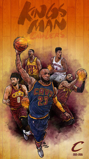 Nba Iphone Cleveland Cavaliers Team Lebron James Wallpaper