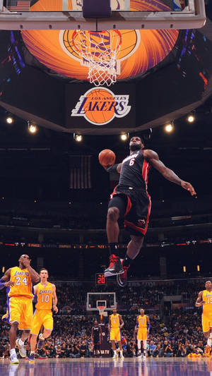 Nba Iphone Lebron James Miami Heat Wallpaper