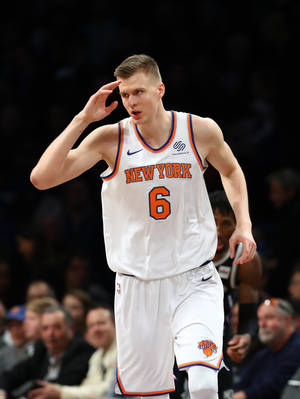 Nba New York Knicks Kristaps Porzingis Wallpaper