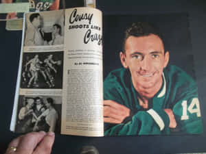 Nba Star Bob Cousy Magazine Wallpaper