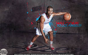 Nba Star Chris Paul In Action Wallpaper