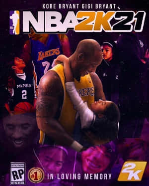 Nba2k21 Kobe Bryant And Gigi Hugging Cover Wallpaper