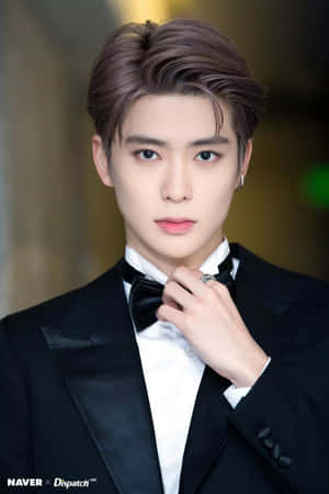 Nct Jaehyun In Black Tuxedo For Ama 2018 Wallpaper