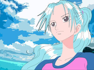 Nefertari Vivi Enjoying A Day At The Sea Wallpaper