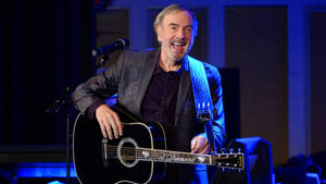 Neil Diamond Black Guitar Wallpaper