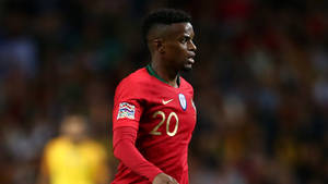 Nelson Semedo Wearing Red Long Sleeves Wallpaper