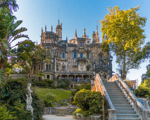 Neo-gothic Quinta Da Regaleira Sintra Wallpaper