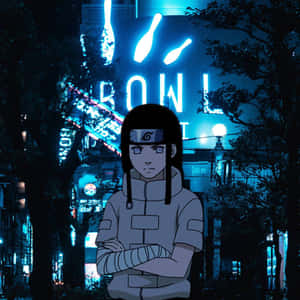 Neon Aesthetic Neji Hyuga Wallpaper