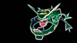 Neon Art Rayquaza Wallpaper