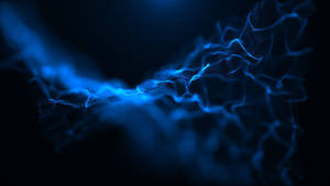 Neon Blue Aesthetic Smoke Art Wallpaper