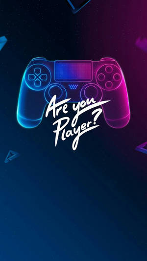 Neon Game Console Gamer Phone Wallpaper